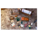 SHELVING, PAPER TOWEL HOLDER AND WOODEN