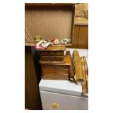 2 JEWELRY BOXES-BIGGER ONE IS 5 x 8- LAMINATE