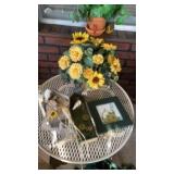 SUNFLOWER PLANT AND PIC AND BIRD HOUSES