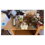 WOOD DECORATIONS AND CONDIMENT CADDY