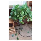 PLANT STAND WITH ARTIFICIAL PLANT