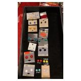 MANY PAIRS OF POSTS EARRINGS