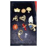 11 BOLD BROOCHES, PINS