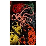 BEADED NECKLACES AND HOOP BRACELETS