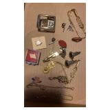 PINS,TIE PINS,CUFF LINKS BElT BUCKLE AND MORE