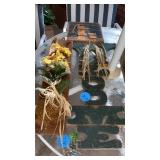 3 OUTDOOR WOODEN DECORATIONS