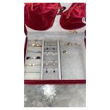 JEWELRY CASE WITH POST EARRINGS