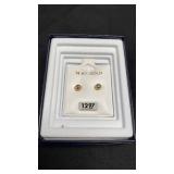 14 KT GOLD POST PIERCED EARRINGS