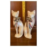 2 CERAMIC CATS