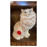 BIG CERAMIC CAT - 15 BY 13 IN