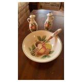 MID CENTURY SALAD BOWL SET BY UCAGCO  CERAMICS
