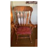 HIGH BACK PADDED ROCKING CHAIR