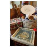 MILLER AND PAINE HAT BOX , DECORATIVE BOX ,