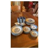 INCOMPLETE SET OF CURRIER AND IVES EARLY WINTER