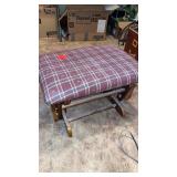 PLAID ROCKING FOOT REST