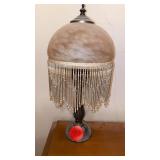 VINTAGE LOOKING LAMP WITH TASSLES