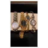 4 WOMENS WATCHESCARRIAGE, BENRUS QUARTZ,