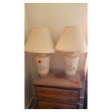 2 MATCHING LAMPS