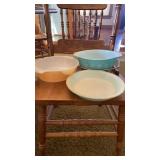 PYREX AND FIREKING PLUS A STAND