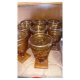 2 BOXES OF AMBER GLASSES 15PC