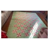 LARGE QUILT 82 BY 90 IN