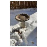 CONCRETE BIRD BATH