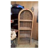 WICKER SHELVING UNIT