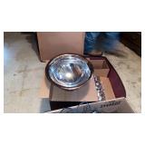 STERLING SILVER ONEIDA PUNCH BOWL WITH 8 CUPS