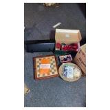 BACKGAMMON / CHESS GAME NEW MAIL BOX SEWING STUFF