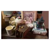 TEA SET, NATIVITY SCENE, BIRD HOUSE, MISC