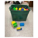Plastic Building Blocks Lot