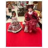 Two Porcelain Dolls