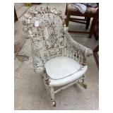 Painted Childs ï¿½Wicker Rocking Chair