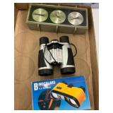 Binoculars and Weather Set