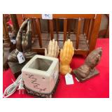 Praying Hands Figurines and Ceramic Warmer