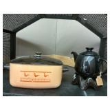 Ceramic Casserole and Teapot Set