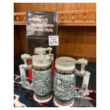 Avon Ceramic Train Steins