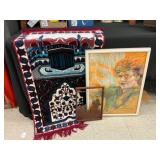 Framed Artwork and Textile