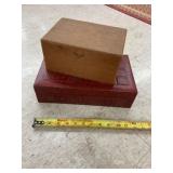 Wood and Leather Boxes