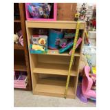 Three-Shelf Wooden Bookcase