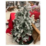 Flocked Artificial Tree