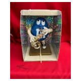 Blue M&M Figurine with Saxophone