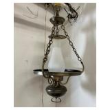 Hanging Brass Oil Lamp