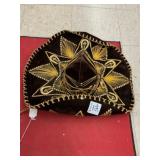 Embroidered Velvet Sombrero