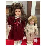 Two Porcelain Dolls
