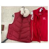 Two Red Sleeveless Vests