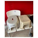 Transfer Bench and Stools