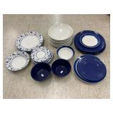 Blue and White Dish Set