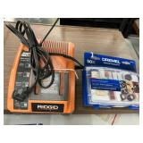 Ridgid Charger and Dremel Kit