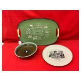 South Dakota Tray and Plates